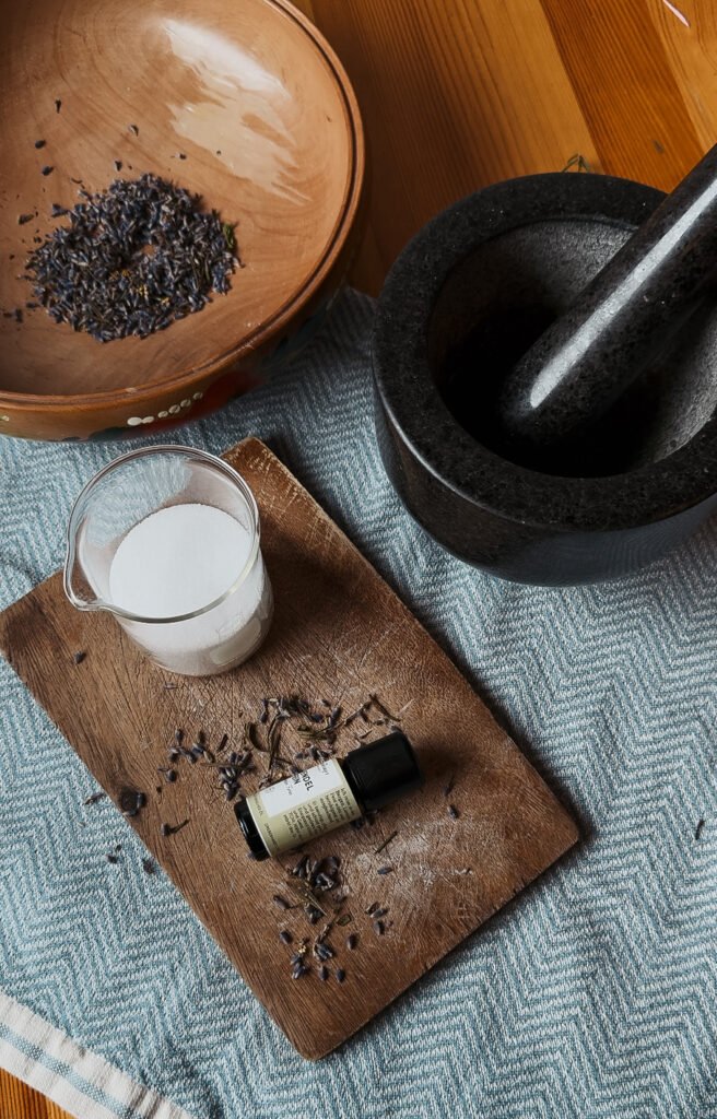 Kräuterbadesalz aus Lavendel
